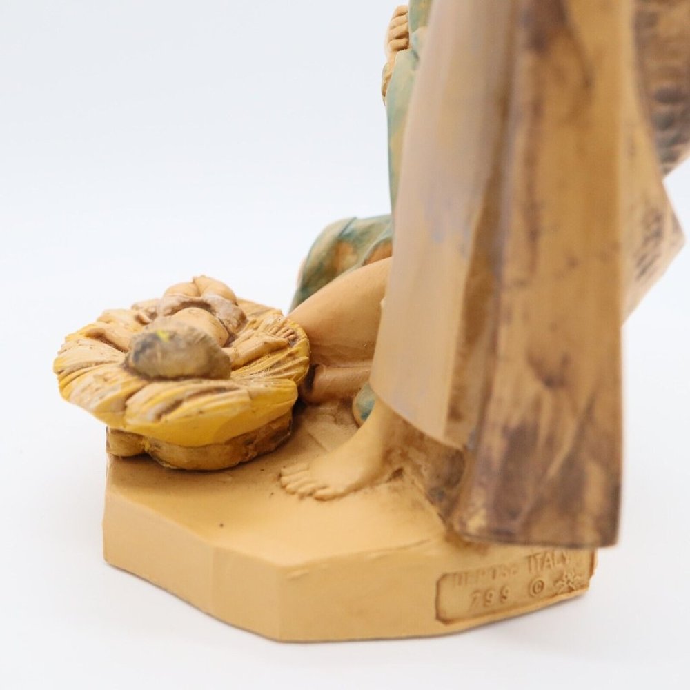 Vtg Fontanini Simonetti Holy Family Nativity 799 Spider Mark Italy Depose 6" - Picture 16 of 16